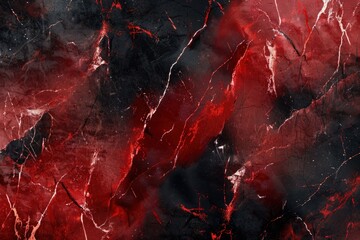 abstract red background black marble slab design with vintage grunge background texture layout of dark light contrast with marbling effect of stone or rock in hot smoke background .