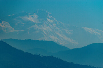 mountains and clouds