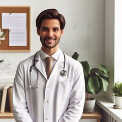 portrait of a smiling doctor