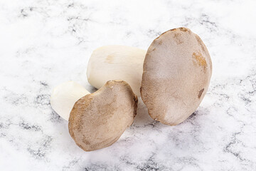 Raw Eringi mushrooms for cooking