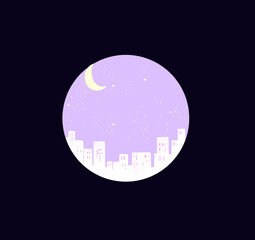 都市の街並み　夜