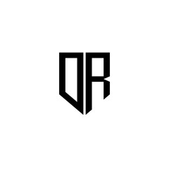 DR letter logo design with white background in illustrator. Vector logo, calligraphy designs for logo, Poster, Invitation, etc.