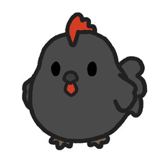 黒いニワトリ
