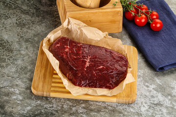 Raw beef shouler for cooking