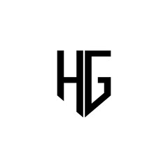 HG letter logo design with white background in illustrator. Vector logo, calligraphy designs for logo, Poster, Invitation, etc.