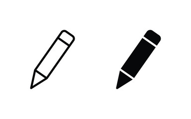 Edit icon set. Pencil icon vector illustration