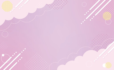 パステルカラーの幾何学模様背景2