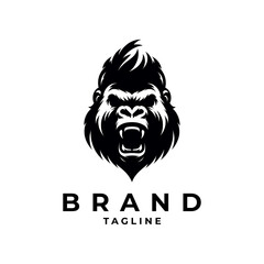 Gorilla logo: Projects strength, intelligence, and dominance, embodying a powerful and commanding brand presence.