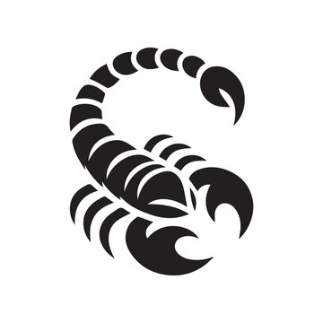 Scorpion logo vector design illustration with a modern and simple concept