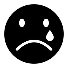 crying face emoji icon