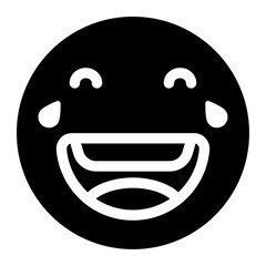 laughing face emoji icon