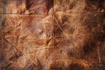 brown leather background illustration, faux rich elegant vintage grunge background texture, country western background, cowboy rawhide design, abstract pattern background, tough strong concept poster  - obrazy, fototapety, plakaty