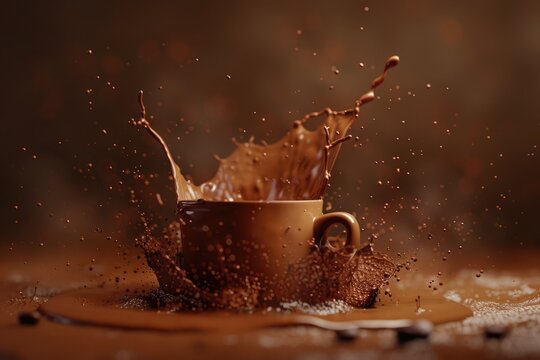 coffee color brown background .