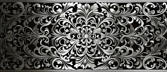 Patterned stainless steel pattern background illustration.