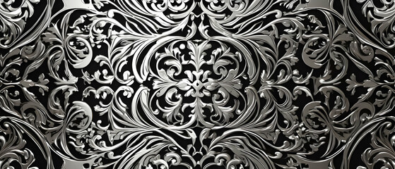 Patterned stainless steel pattern background illustration.