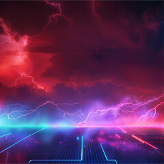 lightning photo frame effect for background