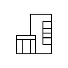 skyscraper line icon