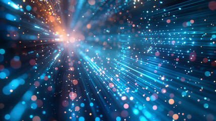 Obrazy na Plexi  宇宙と速度をイメージした光の集中線