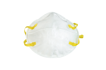 protective face mask N95 isolated