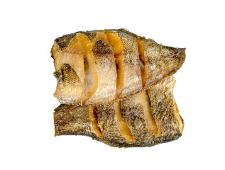 Fried Gourami fish isolated