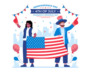 Happy Independence Day Illustration