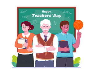 Teachers' Day Vector Illustration
