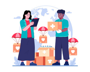 World charity day illustration
