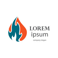 oil and gas fuel mining logo design