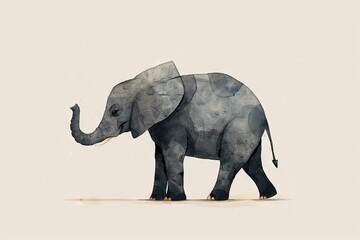 Artistic elephant with intricate textures on body. A beautifully textured elephant walks elegantly in this artistic portrayal, with a world map subtly layered over its body suggesting a global theme