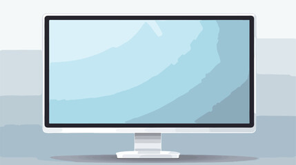 Computer monitor isolated flat vector isolated on white background 