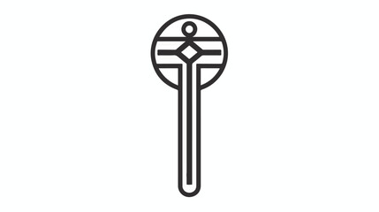 Ankh icon. Trendy modern flat linear vector Ankh icon