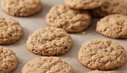 Fototapeta na wymiar Oatmeal cereal cookies
