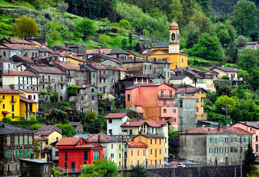 Dervio,  Province of Lecco,  region Lombardy, Italy, Europe - idyllic Italian village located on eastern shore of Lake Como