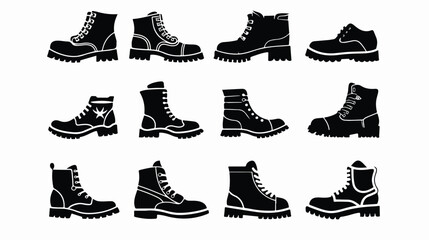 boots icon isolated sign symbol vector illustration