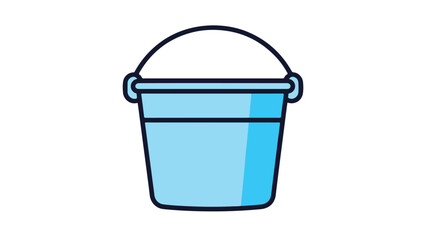 Bucket icon symbol vector image. Illustration 