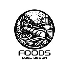 Foods Vector Logo Design