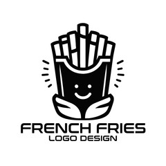 French Fries Vector Logo Design