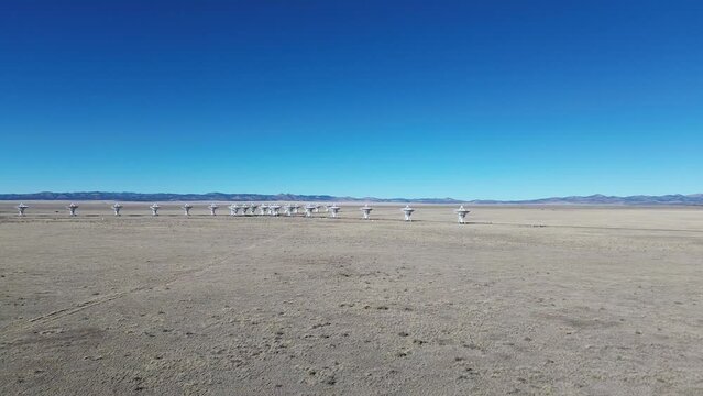 Flying to Very Large Array, New Mexico