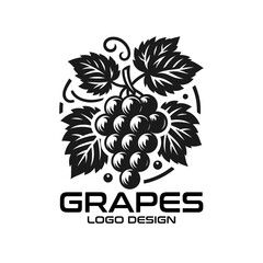 Grapes Vector Logo Design