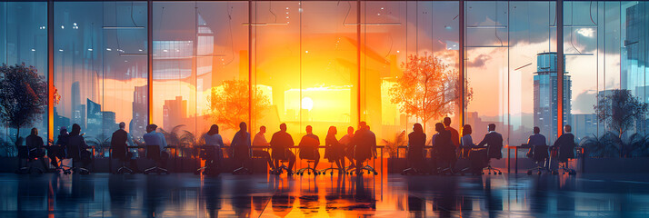 Group of Business People Working in a Modern Office ,
Business people group standing silhouette
