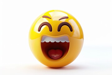 Vector 3D Icon Emoji Hand Shows Thumb Up Isolated On White