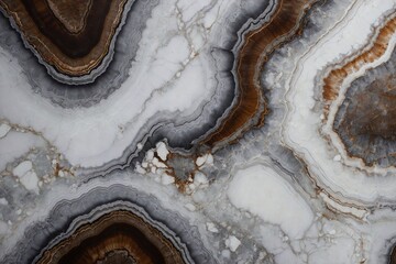 white marble surface with bronze and black veins background