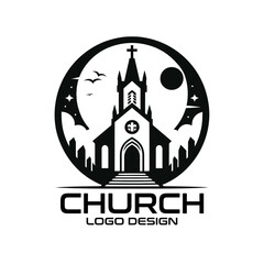 Church Vector Logo Design