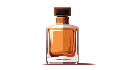 A bottle of perfume flat vector