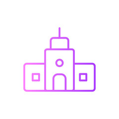 apartment gradient icon