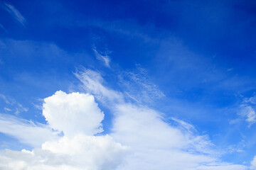 cloud on blue sky