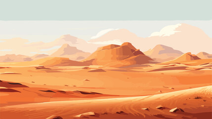 A cybernetic desert with shifting sands and digital