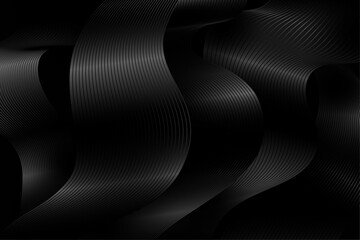 black wavy linear background 4