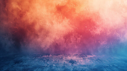 Red and blue smoke twirl in a mysterious abstract display. - obrazy, fototapety, plakaty