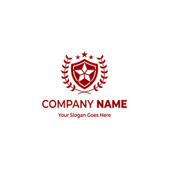 Star Shield Logo design template